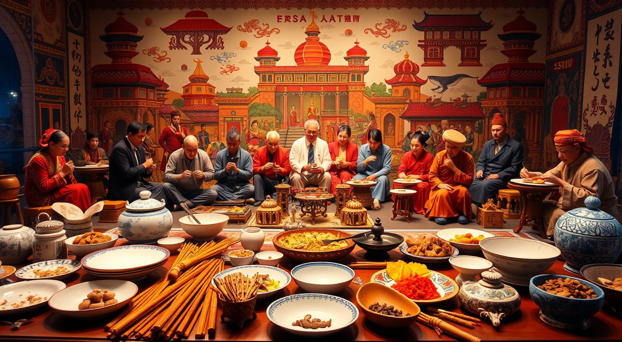 costumes gastronômicos em diversas sociedades