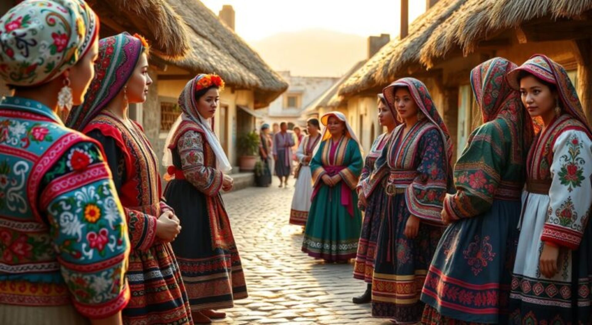 costumes únicos de pequenas vilas