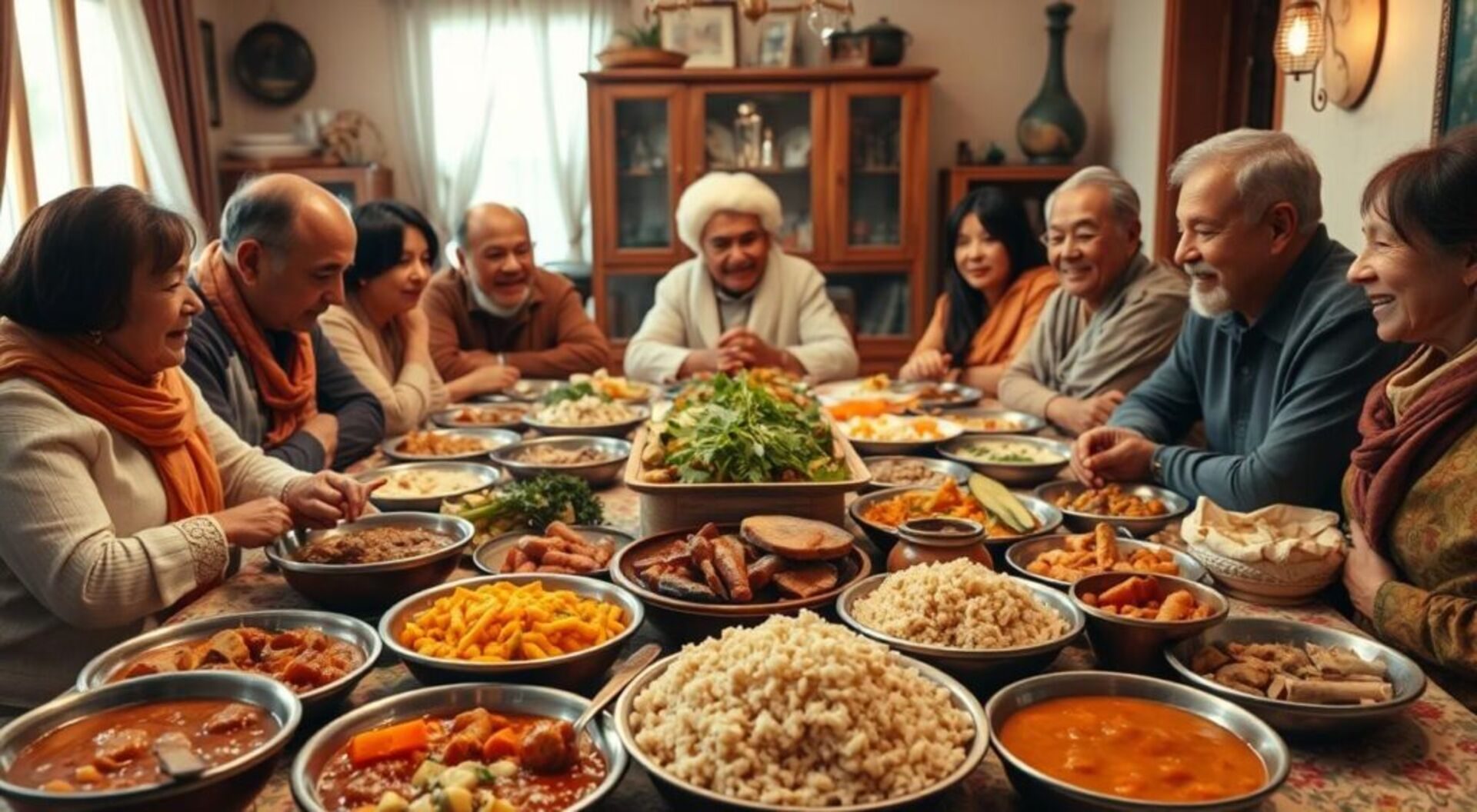 tradições de alimentação em família