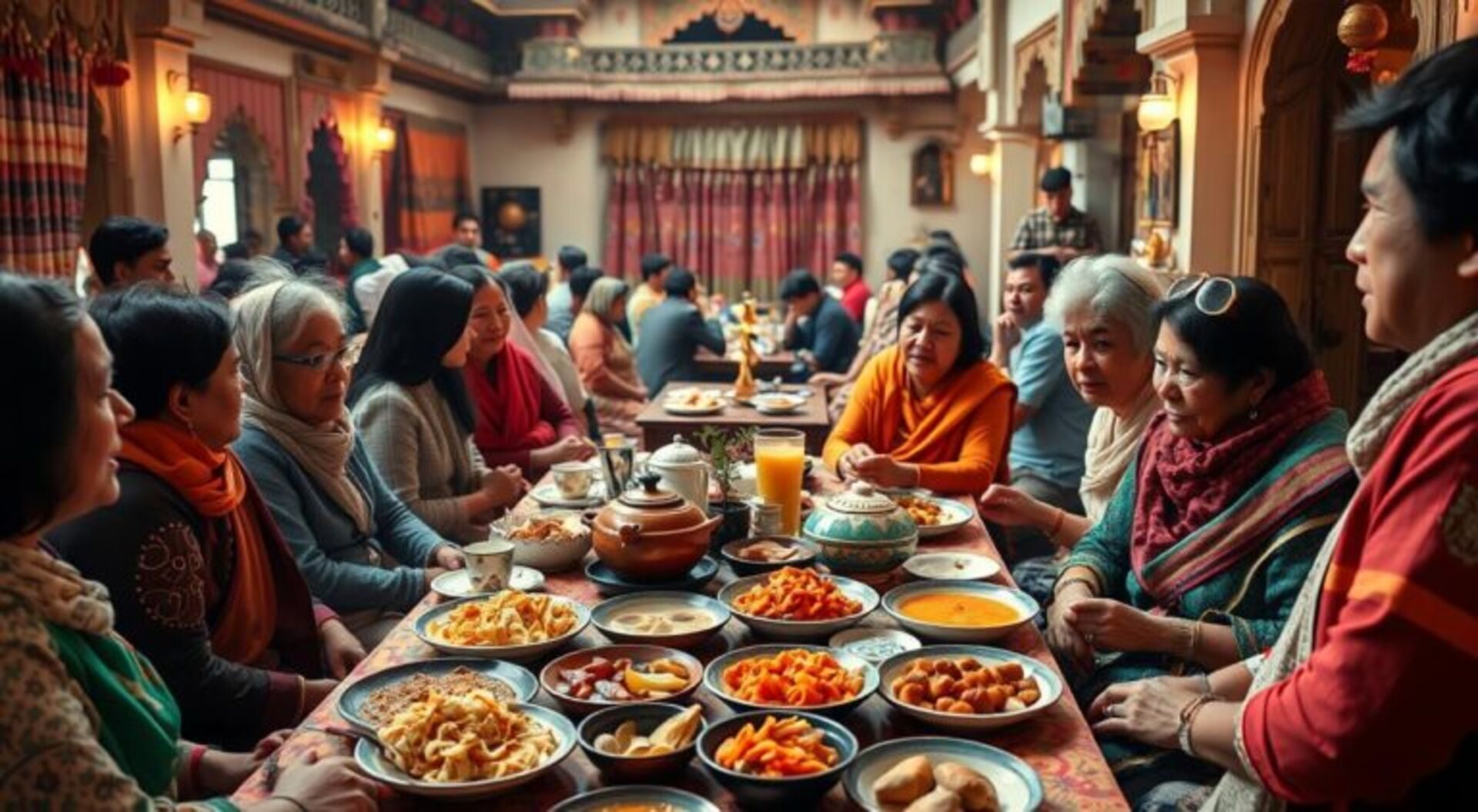 convivência social através das refeições