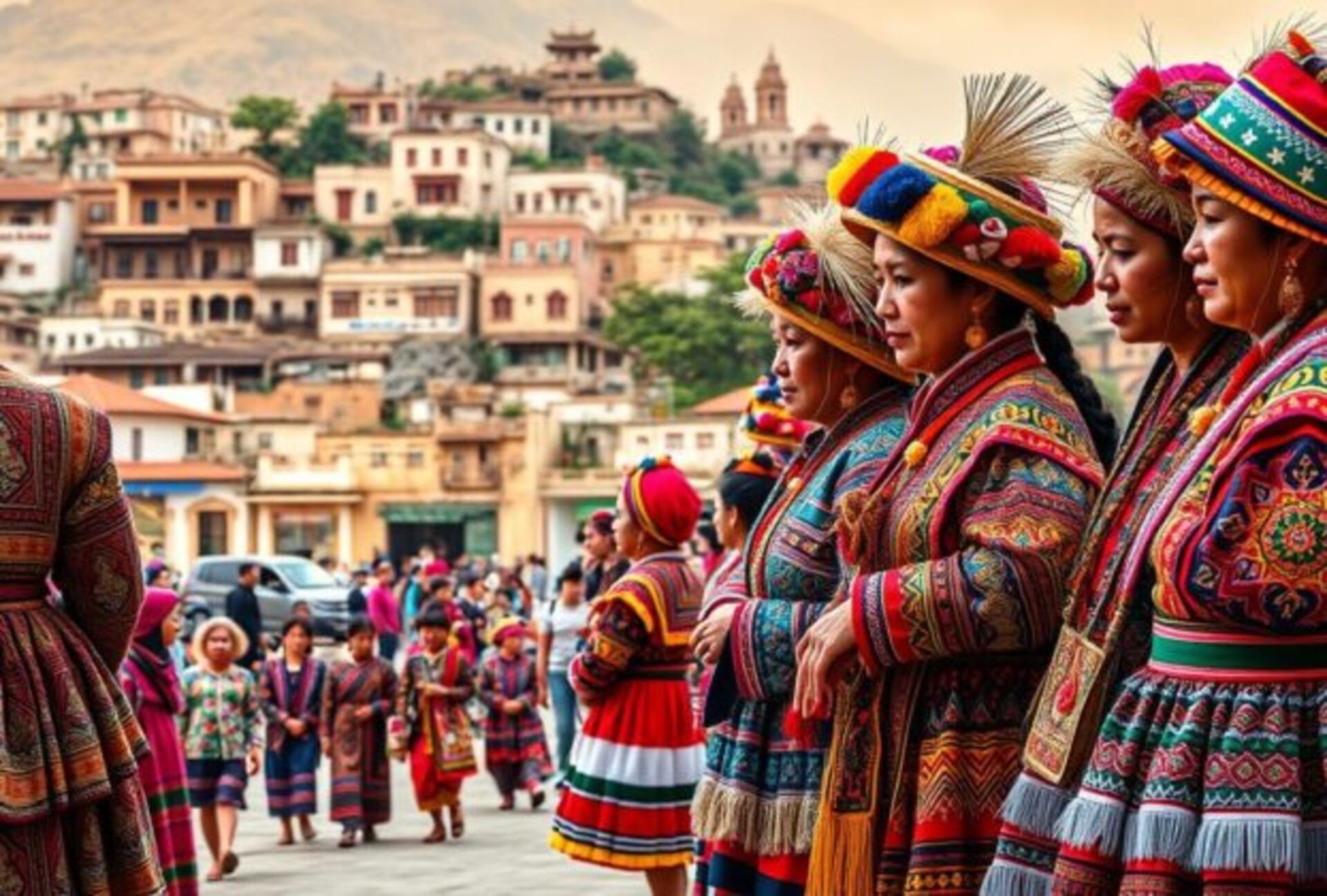 costumes locais em diferentes lugares