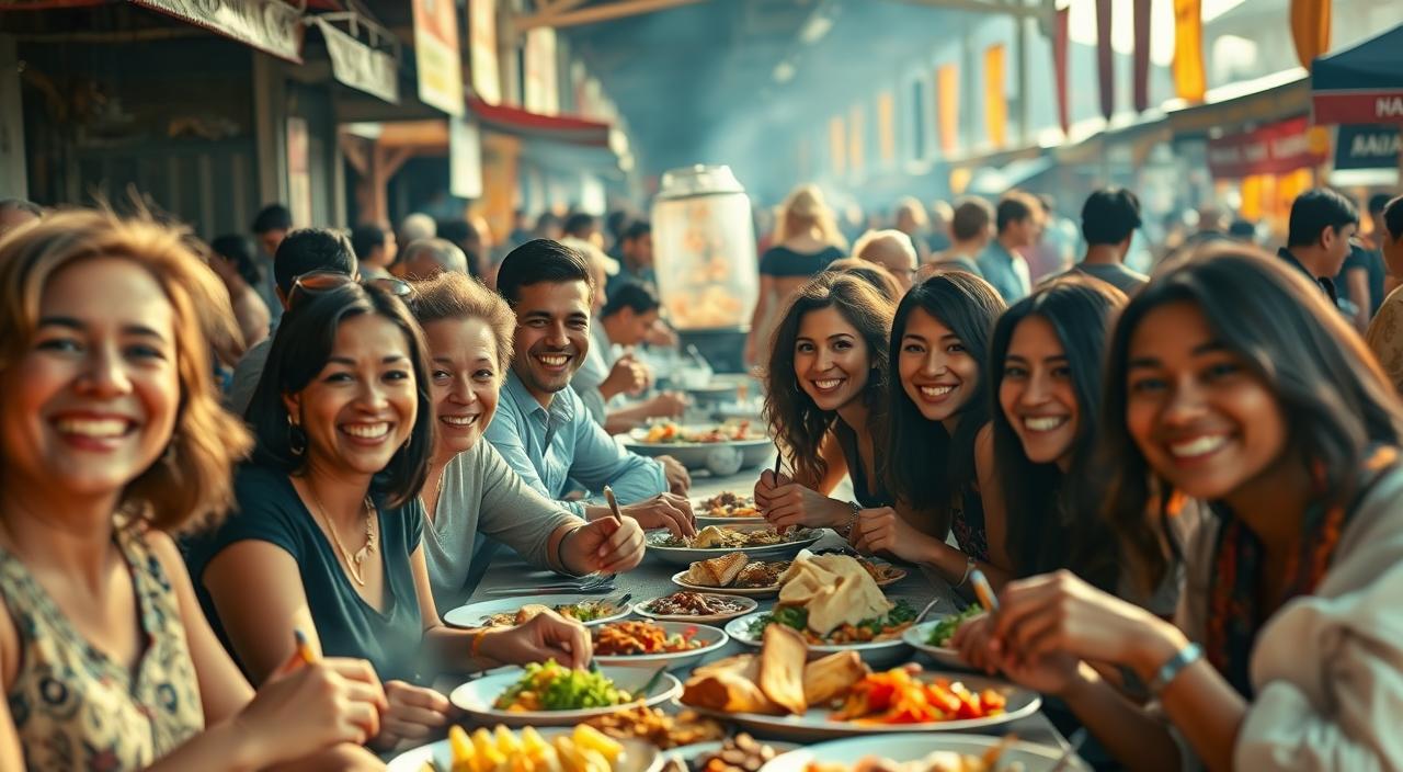experiências gastronômicas em grupo